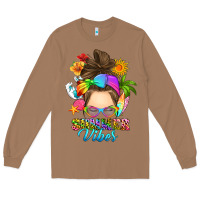 Toasted Coconut messy bun summer vibes Long Sleeve Tee - RanaPortraitStore