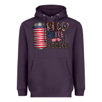 Plum red white  boozed Heavyweight Hoodie - CowhideDigitalArt
