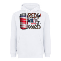 White red white  boozed Heavyweight Hoodie - CowhideDigitalArt