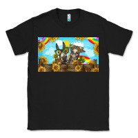 Black 2 donkeys sunflower Classic Tee - BarkalooDesign