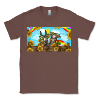 Chestnut 2 donkeys sunflower Classic Tee - BarkalooDesign