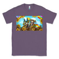 Lavender 2 donkeys sunflower Classic Tee - BarkalooDesign