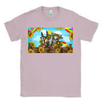 Lilac 2 donkeys sunflower Classic Tee - BarkalooDesign