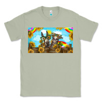 Matcha 2 donkeys sunflower Classic Tee - BarkalooDesign