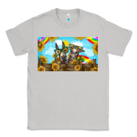 Moon Dust 2 donkeys sunflower Classic Tee - BarkalooDesign