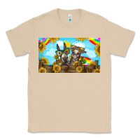Mushroom 2 donkeys sunflower Classic Tee - BarkalooDesign