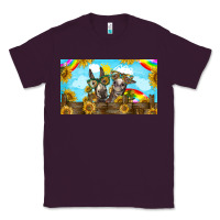 Plum 2 donkeys sunflower Classic Tee - BarkalooDesign