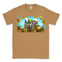 Toasted Coconut 2 donkeys sunflower Classic Tee - BarkalooDesign