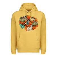 Antique Gold fall autumn patches Premium Hoodie - Jasminsmagicworld