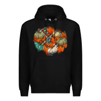 Black fall autumn patches Premium Hoodie - Jasminsmagicworld