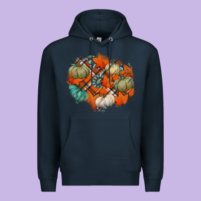 Fall Autumn Patches Premium Hoodie Designed By Jasminsmagicworld