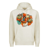 Oatmeal Heather fall autumn patches Premium Hoodie - Jasminsmagicworld