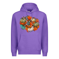 Purple fall autumn patches Premium Hoodie - Jasminsmagicworld