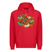 Red fall autumn patches Premium Hoodie - Jasminsmagicworld