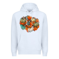 White fall autumn patches Premium Hoodie - Jasminsmagicworld