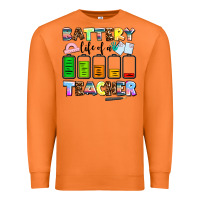 Carrot battery life of a teacher Premium Sweatshirt - AdoDesignShop