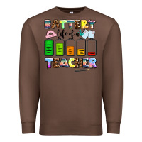 Chestnut battery life of a teacher Premium Sweatshirt - AdoDesignShop
