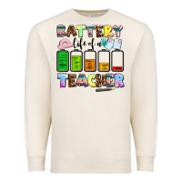 Sandshell battery life of a teacher Premium Sweatshirt - AdoDesignShop