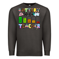 Smoke battery life of a teacher Premium Sweatshirt - AdoDesignShop