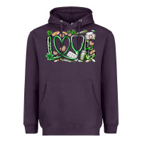 Plum st.patricks love nurse Heavyweight Hoodie - RacoonDesign