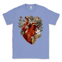 Colony Blue Flower anatomical heart Classic Tee - RanaPortraitStore