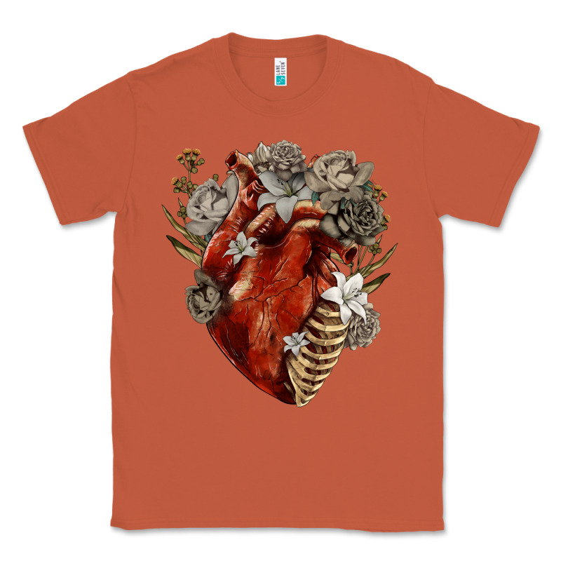 Flower Anatomical Heart Classic Tee by RanaPortraitStore | Teevron