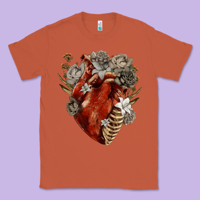 Flower Anatomical Heart Classic Tee Designed By Ranaportraitstore