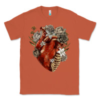 Copper Flower anatomical heart Classic Tee - RanaPortraitStore