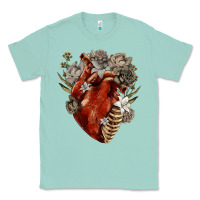 Seafoam Flower anatomical heart Classic Tee - RanaPortraitStore