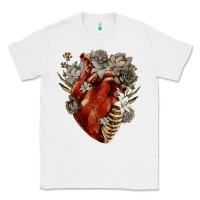 White Flower anatomical heart Classic Tee - RanaPortraitStore
