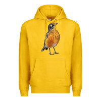 Lemon American Robin Bird Premium Hoodie - LillyAllenDesigns