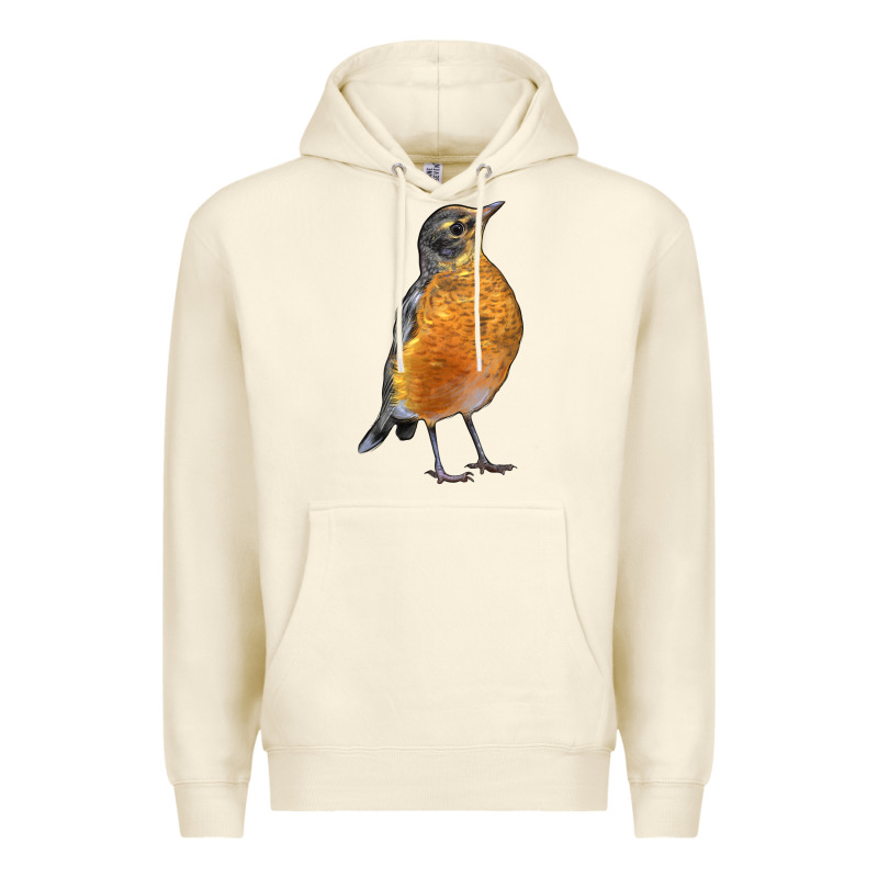 American Robin Bird Premium Hoodie by LillyAllenDesigns | Teevron