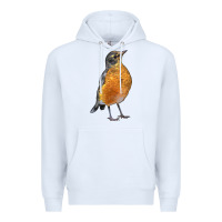 White American Robin Bird Premium Hoodie - LillyAllenDesigns