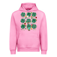 Fuchsia Pink teacher st patrick day clovers Urban Hoodie - MaliasSmallBusiness