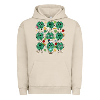Pigment French Oak teacher st patrick day clovers Urban Hoodie - MaliasSmallBusiness