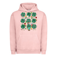 Pigment Salmon teacher st patrick day clovers Urban Hoodie - MaliasSmallBusiness
