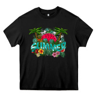 Black Summer Heavy Core Tee - CowhideDigitalArt