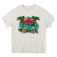 Cream Summer Heavy Core Tee - CowhideDigitalArt