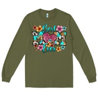 Army Green best mom ever Long Sleeve Tee - RanaPortraitStore