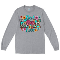 Heather Grey best mom ever Long Sleeve Tee - RanaPortraitStore