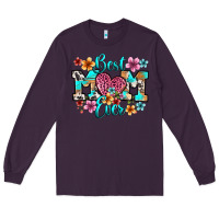Plum best mom ever Long Sleeve Tee - RanaPortraitStore