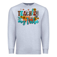 Heather Grey teaching my tribe Premium Sweatshirt - AdoDesignShop