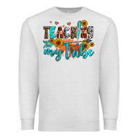 Oatmeal Heather teaching my tribe Premium Sweatshirt - AdoDesignShop