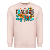 Pale Pink teaching my tribe Premium Sweatshirt - AdoDesignShop