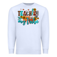 White teaching my tribe Premium Sweatshirt - AdoDesignShop