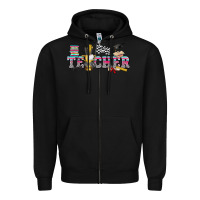 Black race with teacher Zipper Hoodie - texasbilliewilder