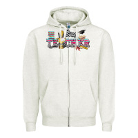 Race With Teacher Zipper Hoodie | Teevron