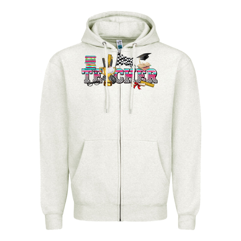 Race With Teacher Zipper Hoodie by texasbilliewilder | Teevron