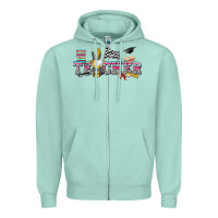 Seafoam race with teacher Zipper Hoodie - texasbilliewilder