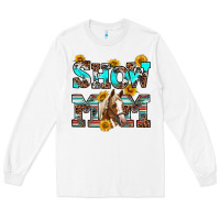 White show mom horse Long Sleeve Tee - RanaPortraitStore